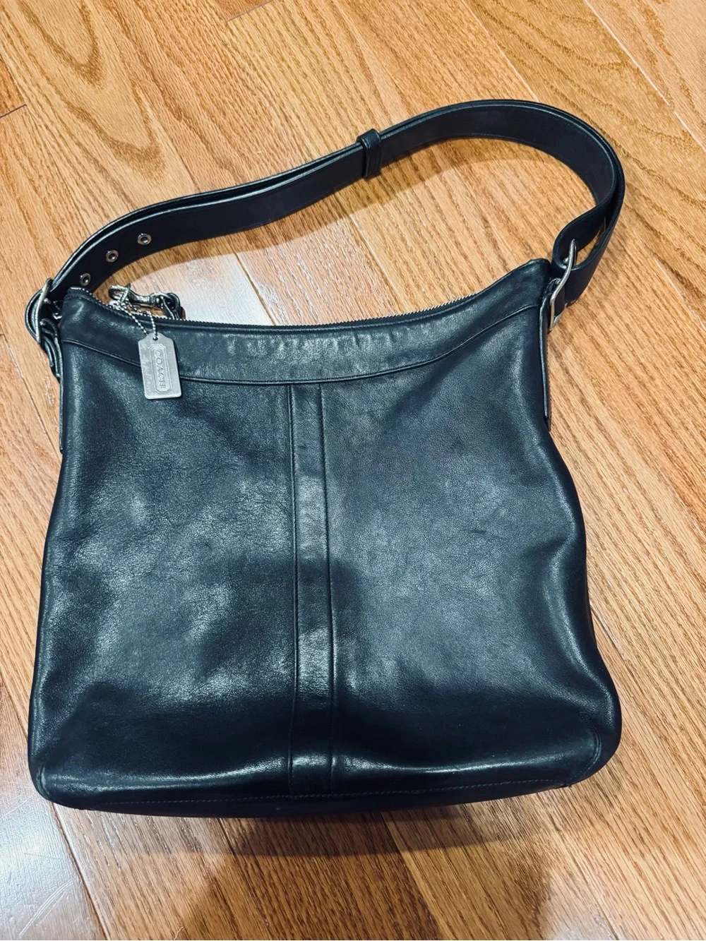 Coach Legacy Black Leather Shoulder Bag 9188